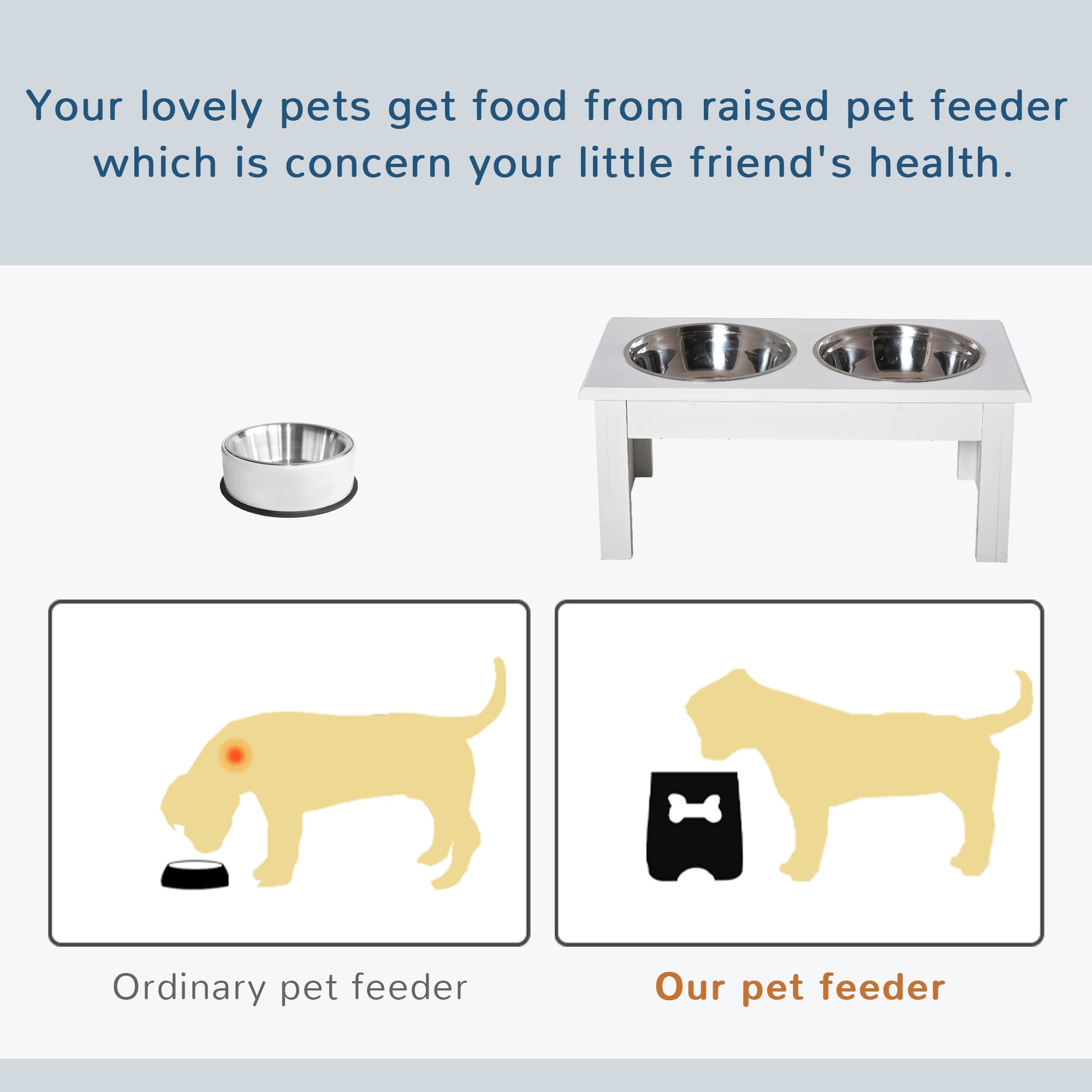 Small Puppy Dog Feeding Station
