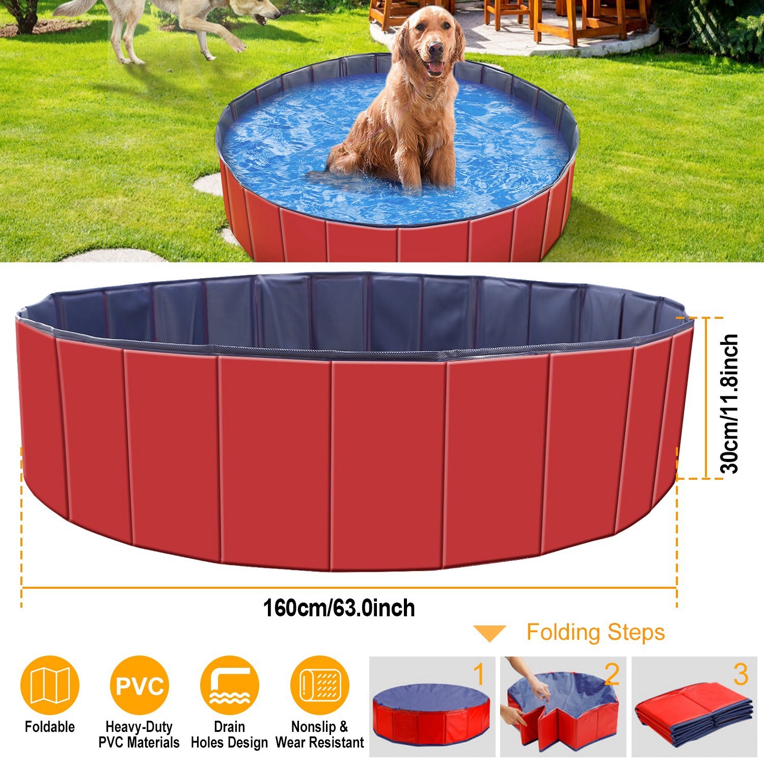 Foldable Dog Swimming Pool