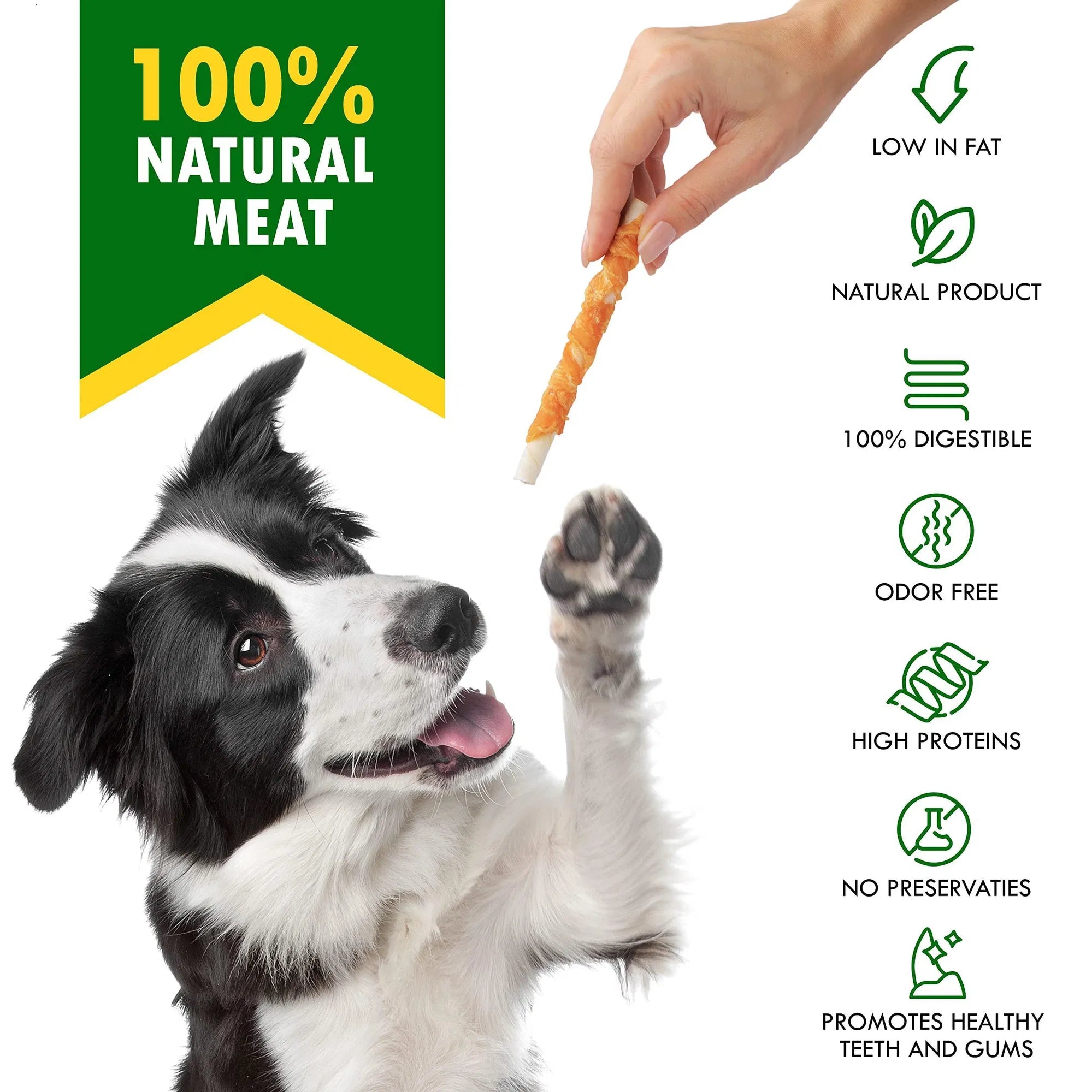 Chicken Wrapped Dog Sticks