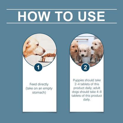 Dog Mineral Supplement Tablets  80 Count Daily Pet Vitamins