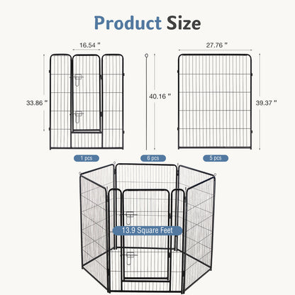 Foldable Metal Dog Fence