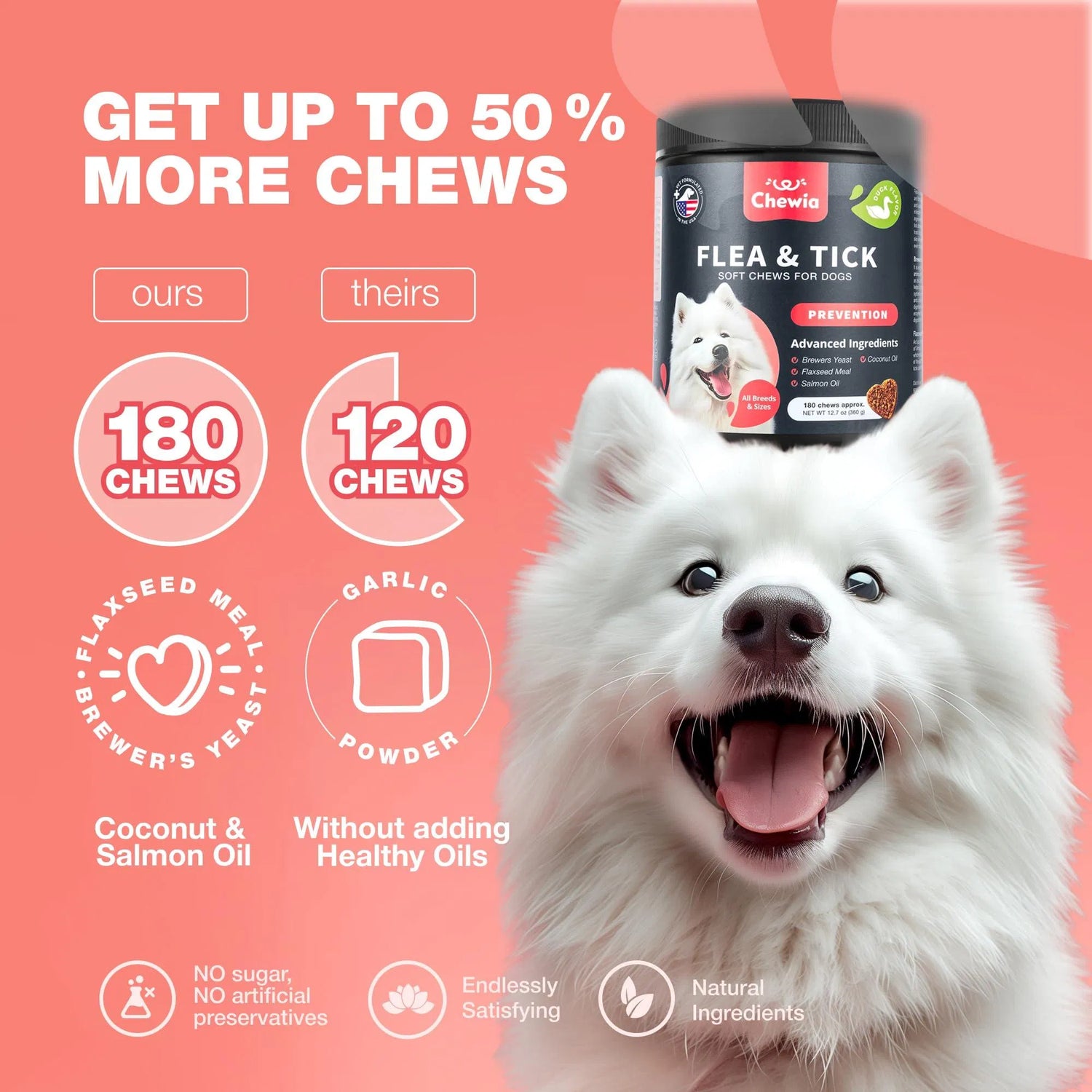 Natural Flea &amp; Tick Dog Chews