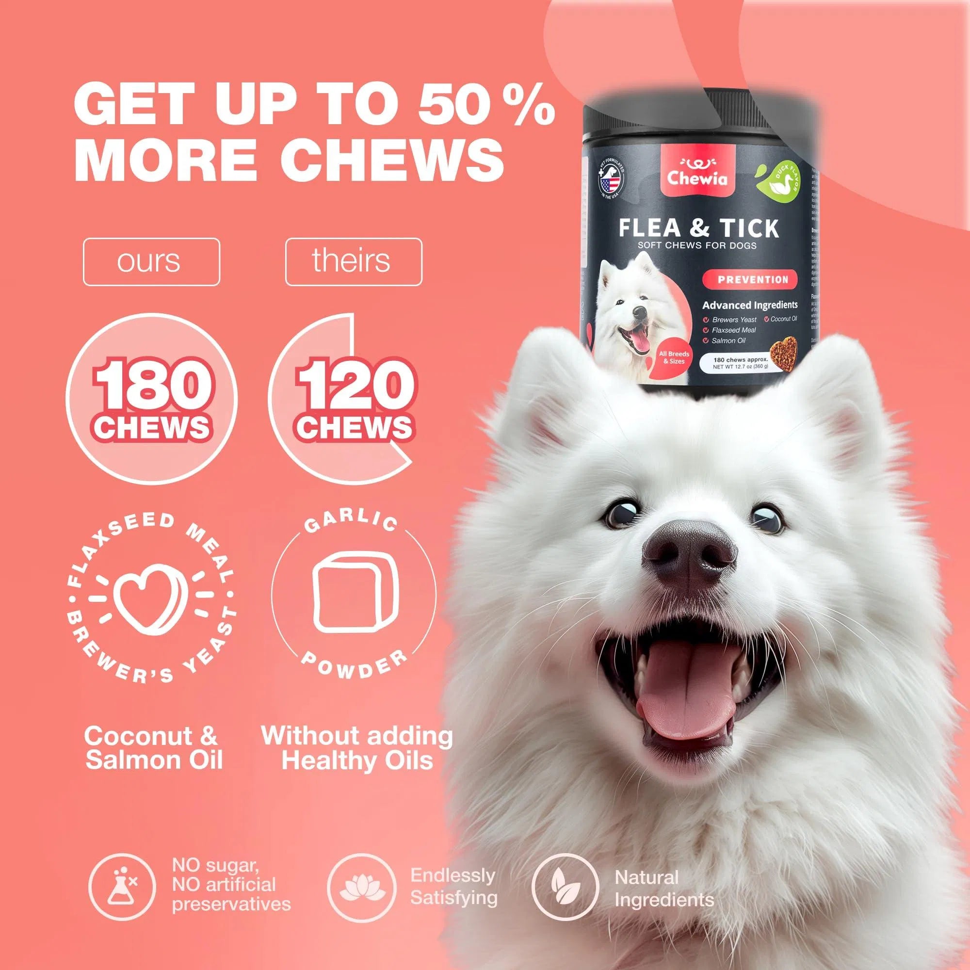 Natural Flea &amp; Tick Dog Chews
