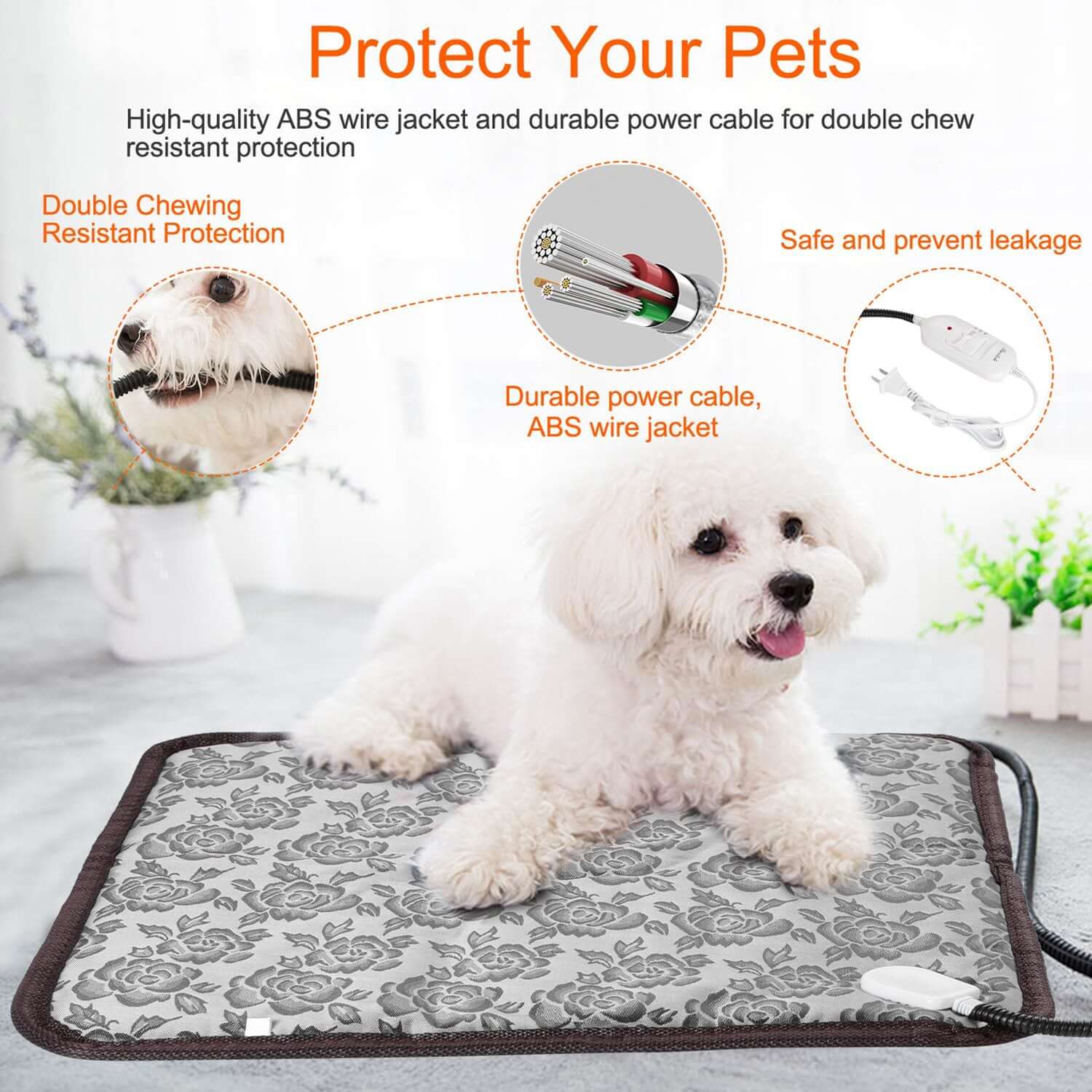 Electric Pet Heating Pad for Dogs