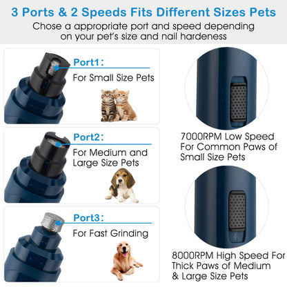 Rechargeable Dog Nail Grinder