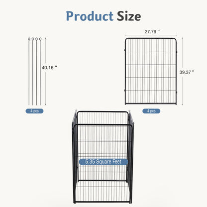 Foldable Metal Dog Fence