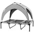 Elevated Dog Bed with Canopy Outdoor Cot