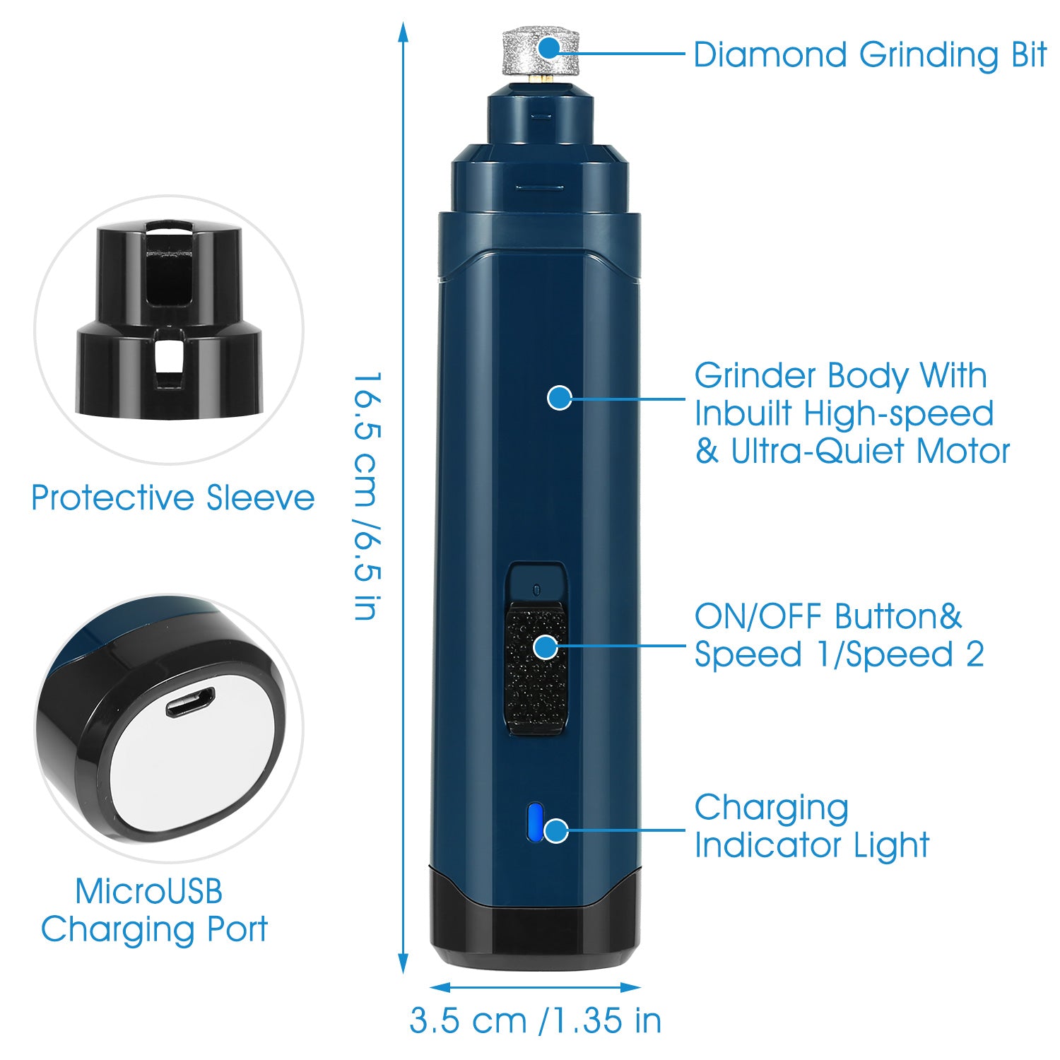 Rechargeable Dog Nail Grinder