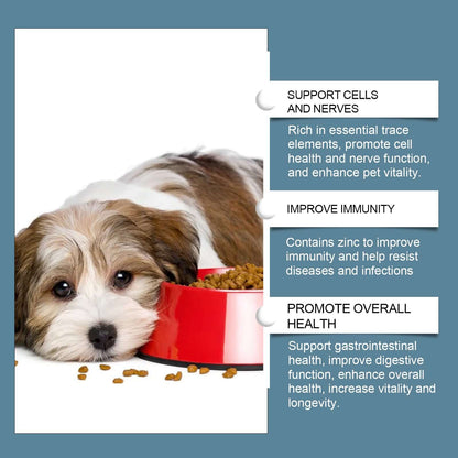 Dog Mineral Supplement Tablets  80 Count Daily Pet Vitamins