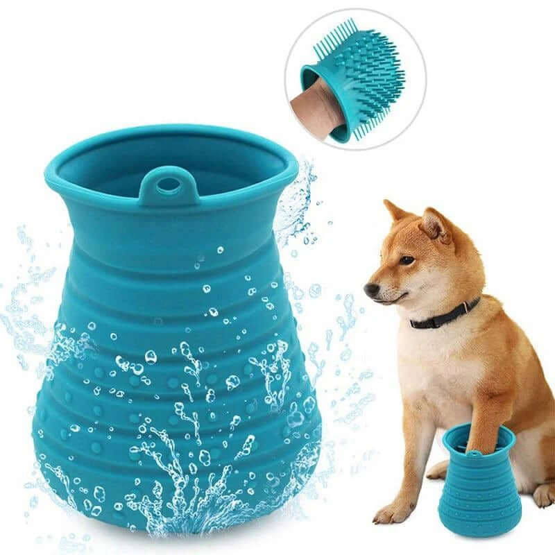 silicone dog paw cleaner cup avec de l&
