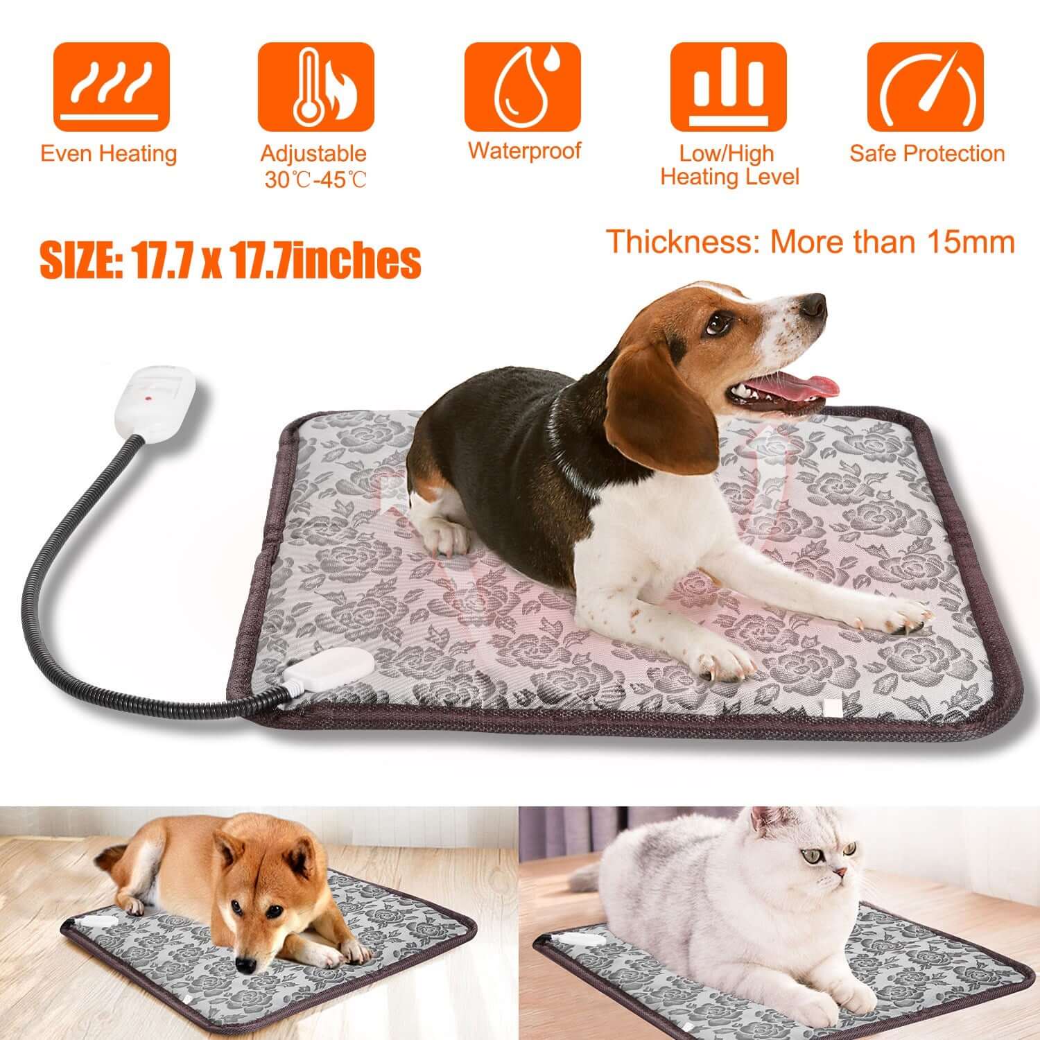 Electric Pet Heating Pad for Dogs
