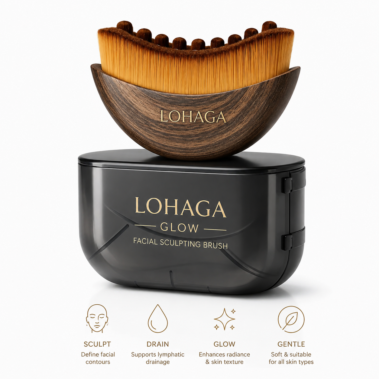 LOHAGA Glow - Facial Sculpting Brush