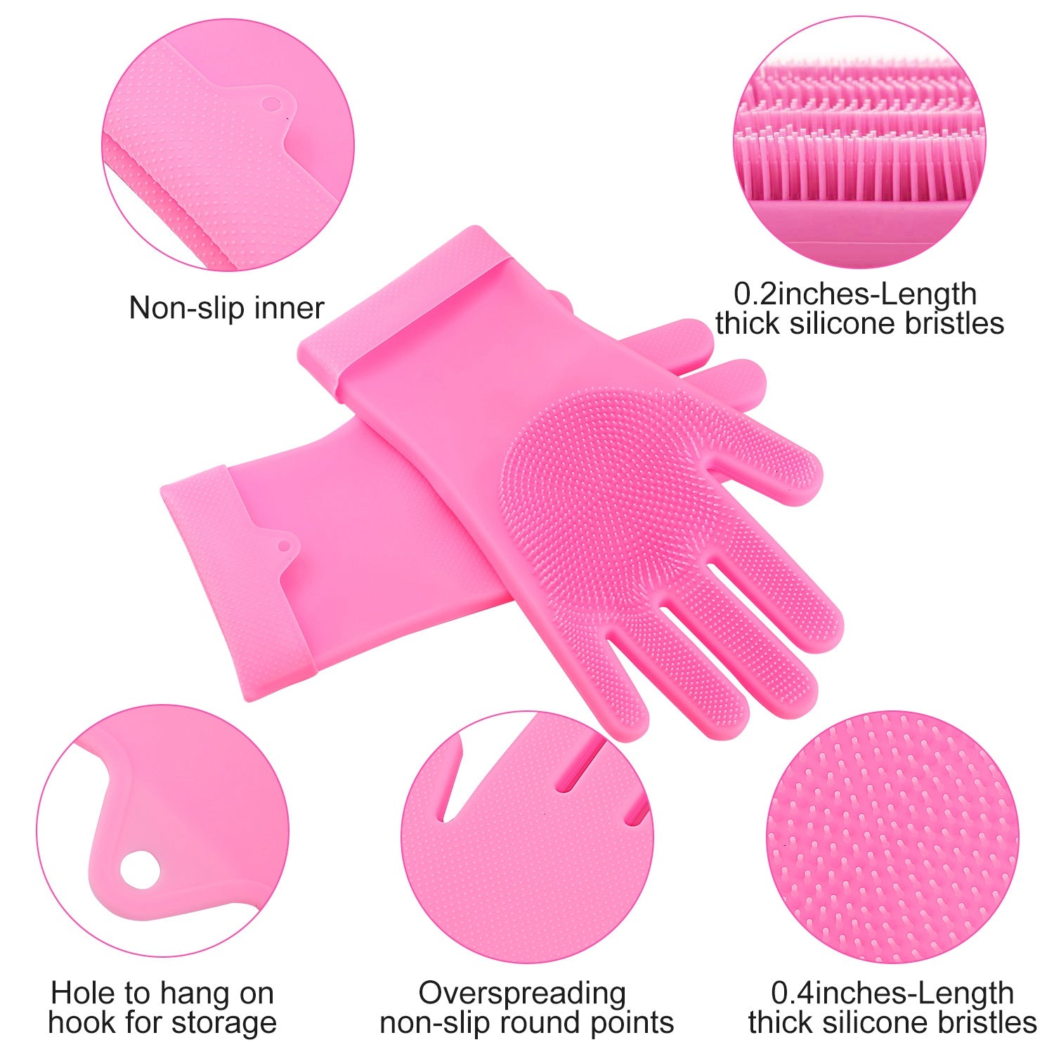 Silicone Pet Grooming Gloves