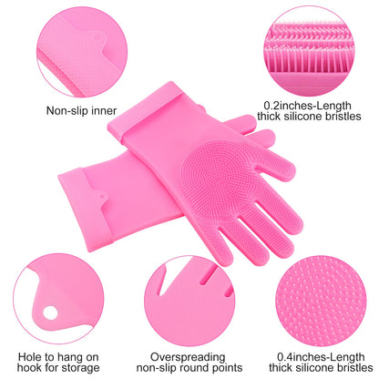 Silicone Pet Grooming Gloves