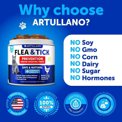Natural Flea &amp; Tick Cat Chews