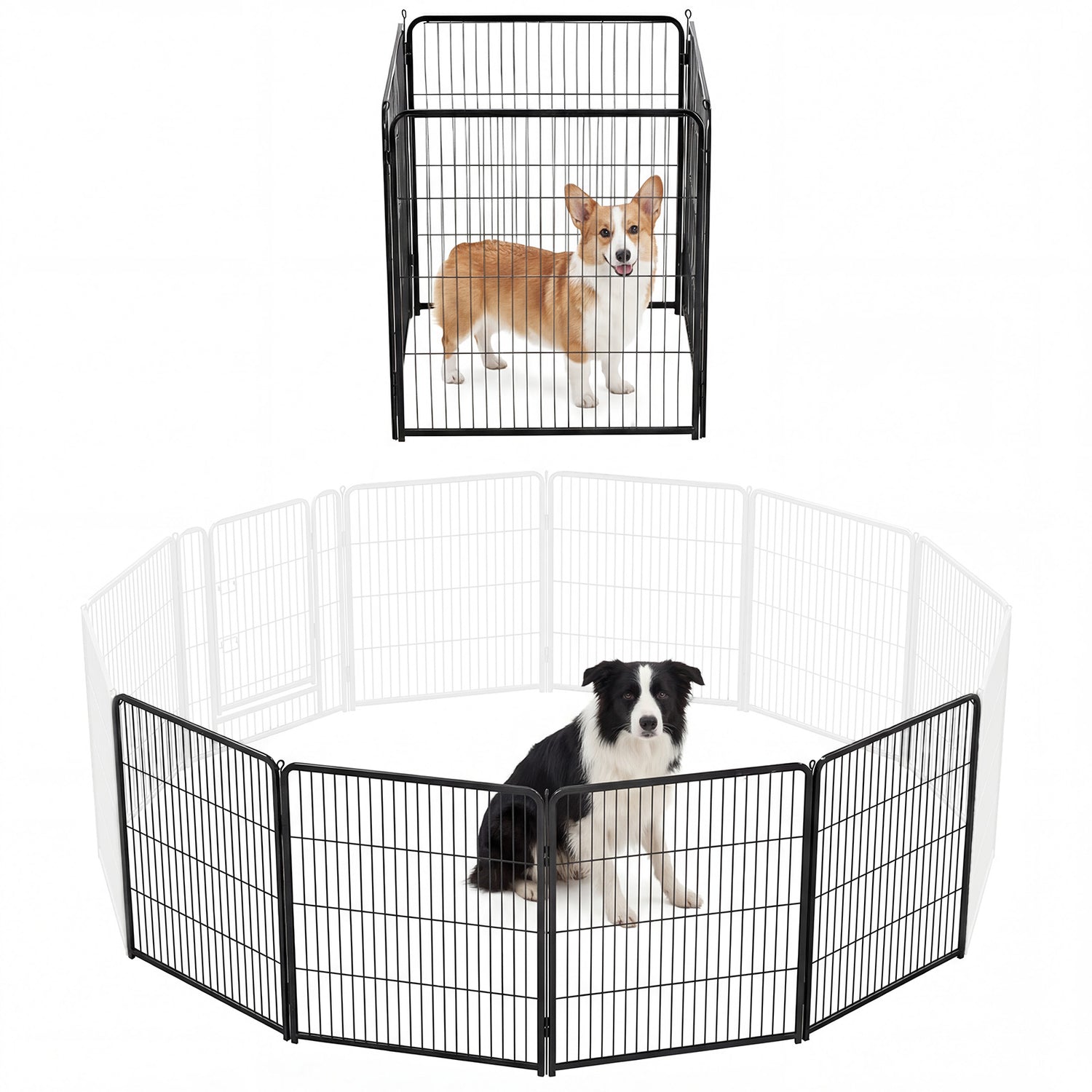 Foldable Metal Dog Fence