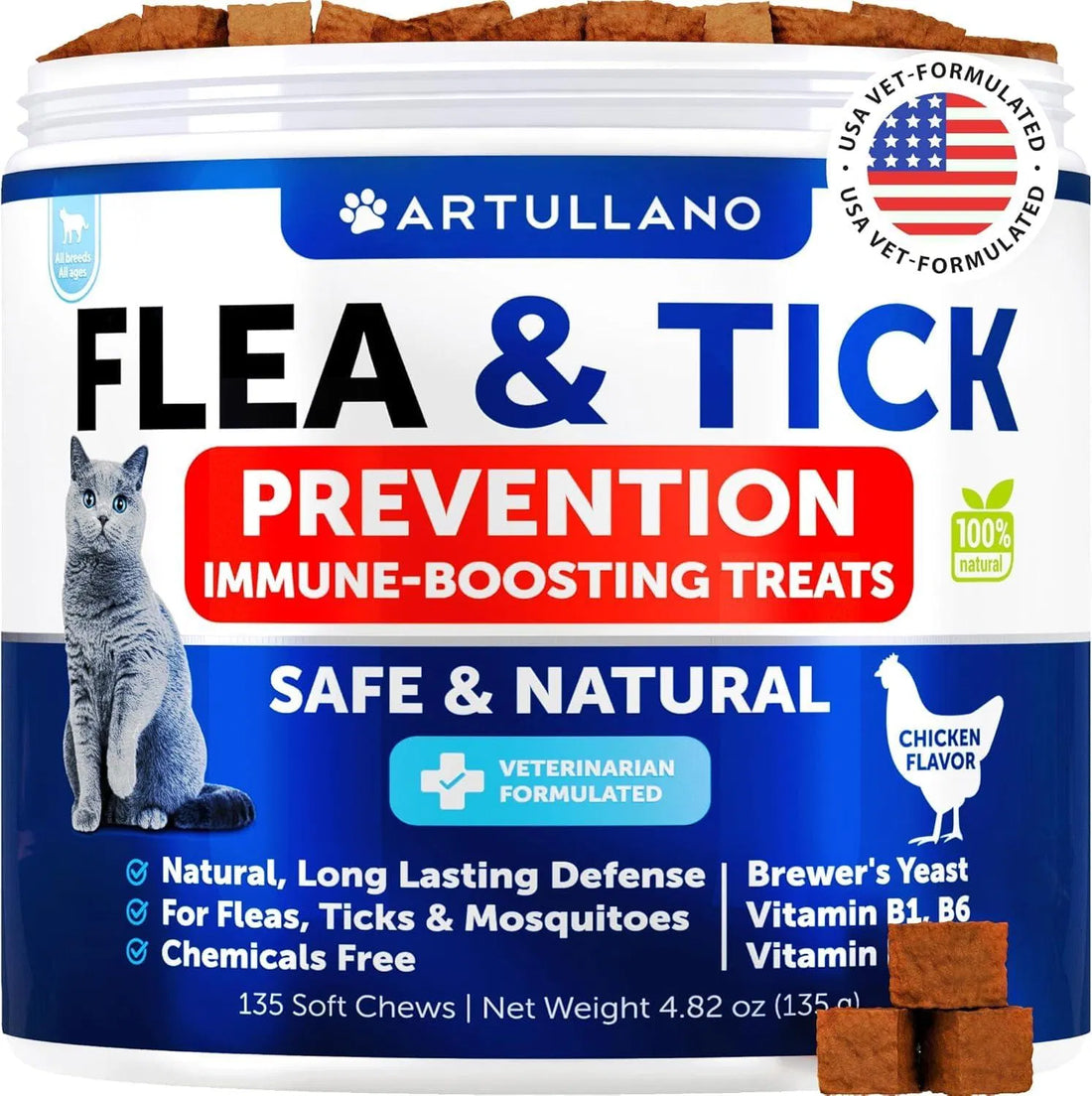 Natural Flea &amp; Tick Cat Chews