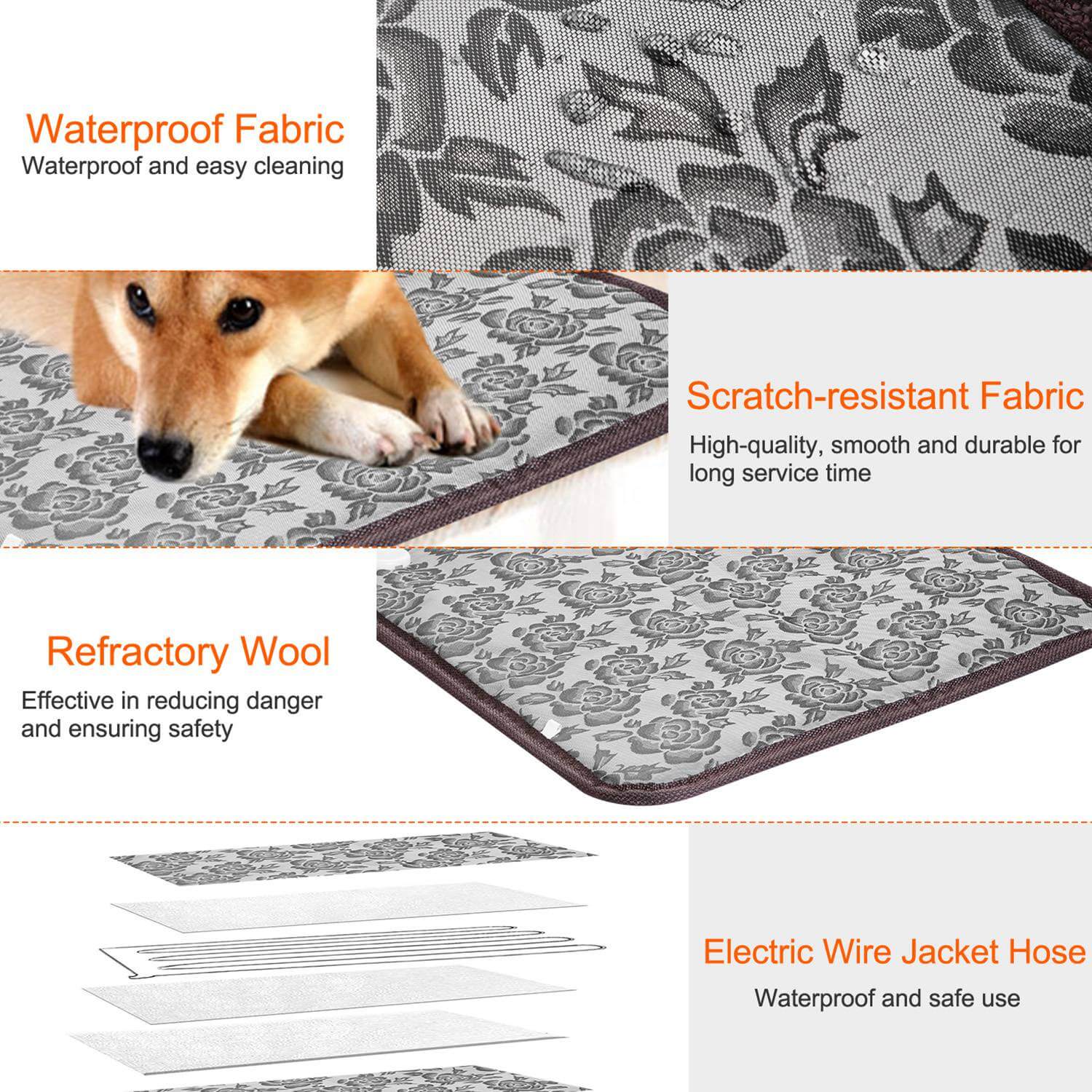 Electric Pet Heating Pad for Dogs