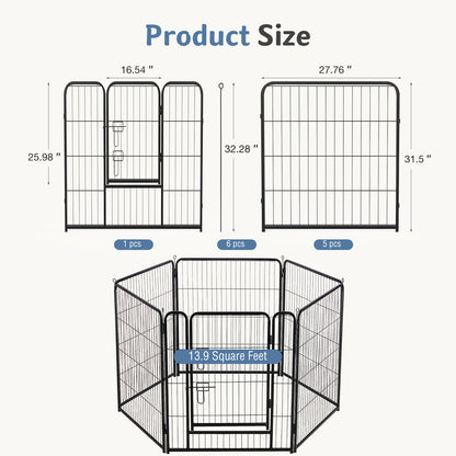 Foldable Metal Dog Fence