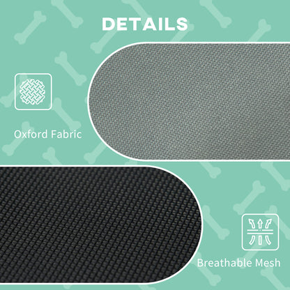 Elevated Dog Bed with Removable Canopy Gray