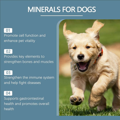 Dog Mineral Supplement Tablets  80 Count Daily Pet Vitamins