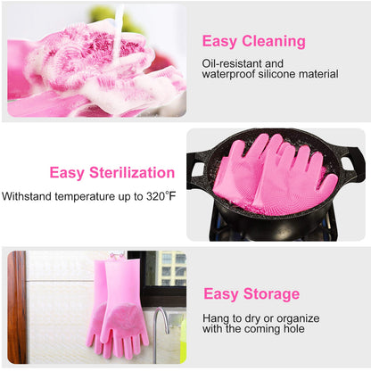 Silicone Pet Grooming Gloves